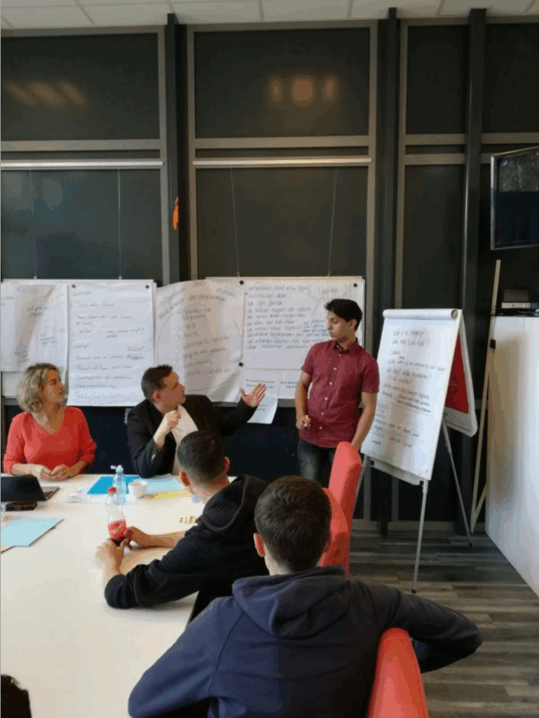 Focus group with youngsters, designing a plan for a youth center, Vollenhove in the Picture, Zeist