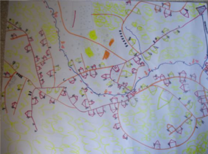Village Map drawn by village leaders, Guatemala