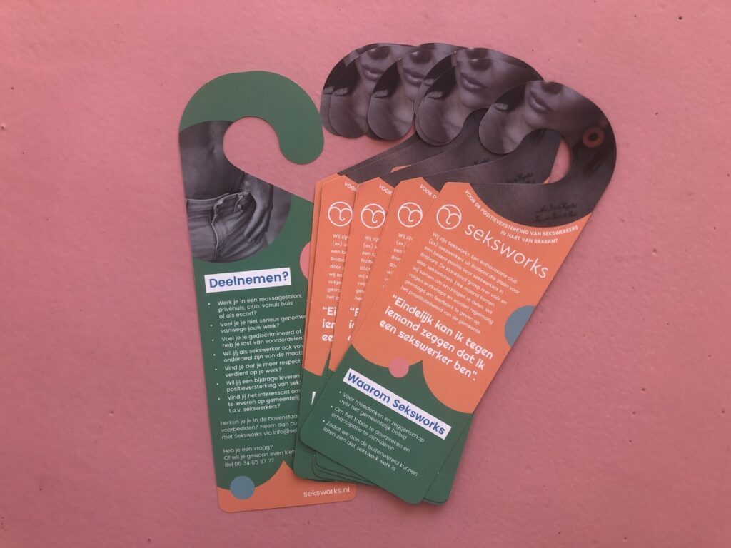 Folder seksworks, PAO destigmatiseren van sekswerk, Tilburg